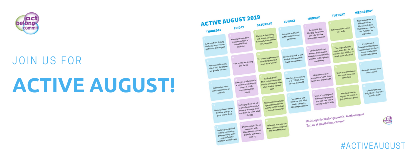 Active August Calendar