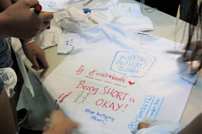white t-sirt with positive messages written on it