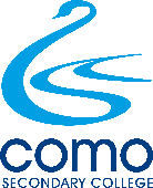 Como Secondary College logo