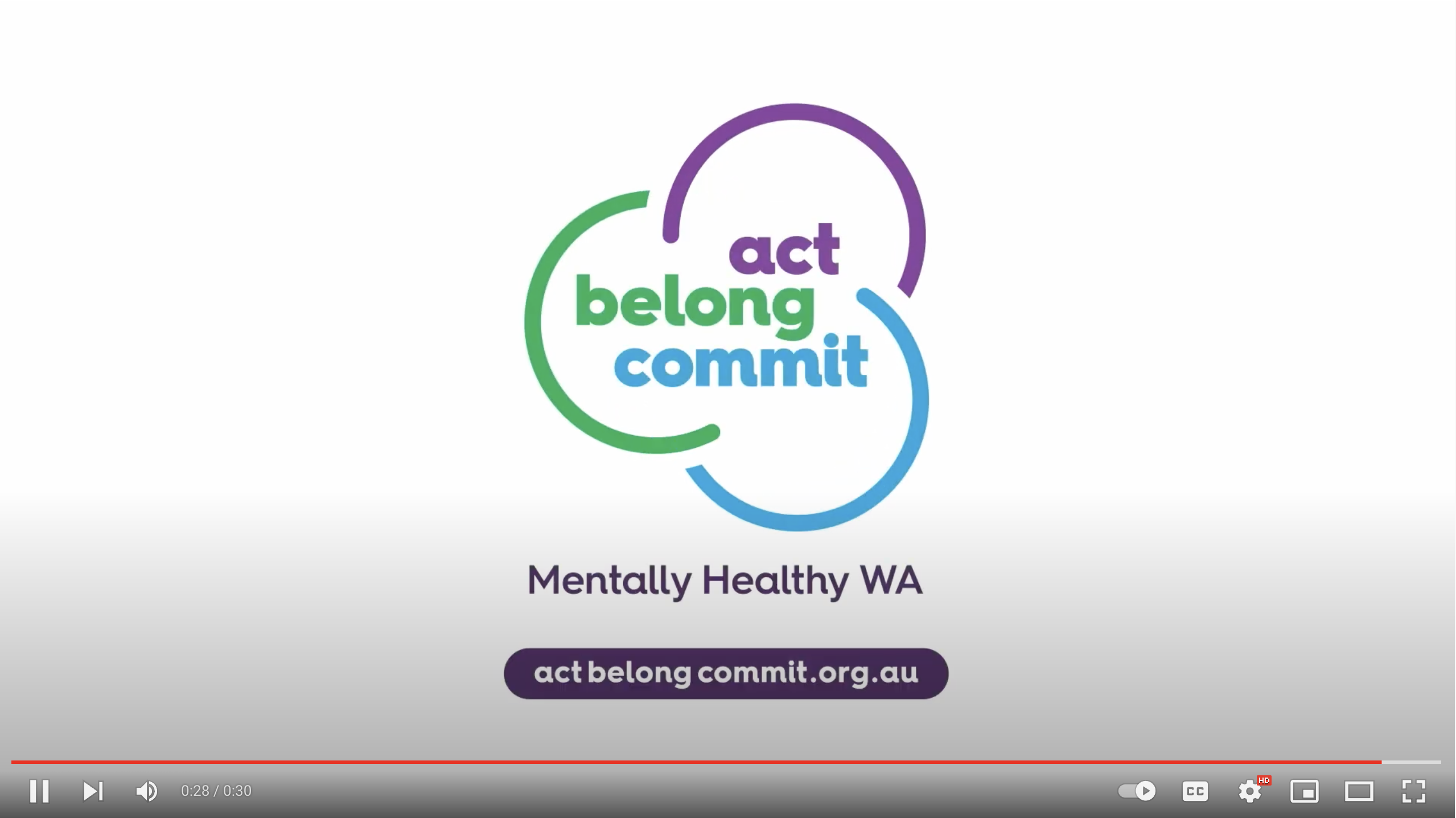 Act Belong Commit video