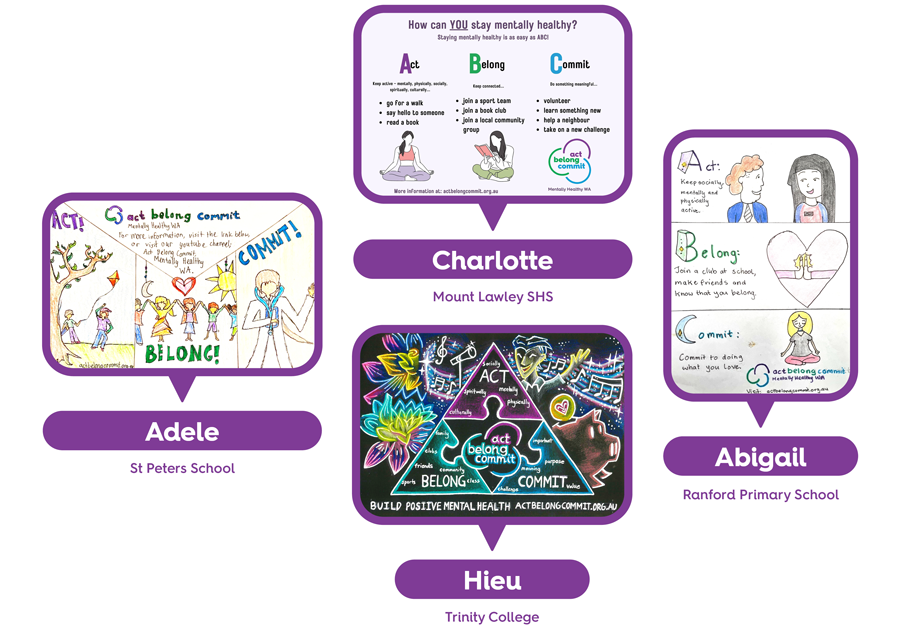 Four students announced as Design an Ad winners - Act Belong Commit